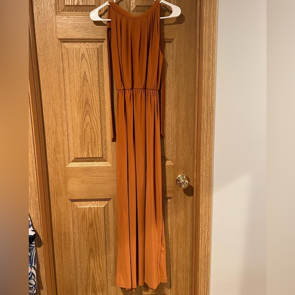 Elegant Orange Jump Suit